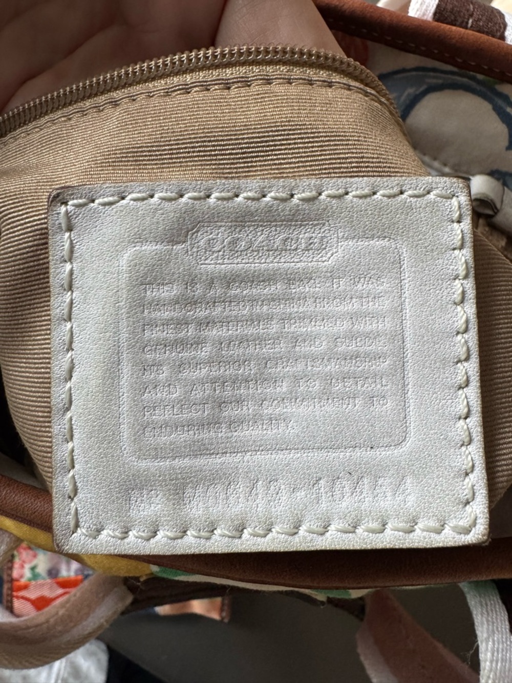 Vintage Y2K Coach Hamptons Weekend Patchwork Tote Bag and Zipper Wallet - Picture 9 of 9